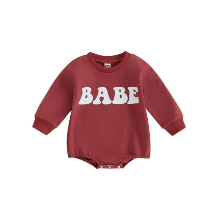 Sunisery Baby Girls Boys Romper Long Sleeve Crew Neck Letters Print Infant Casual Fall Bodysuit Clothes
Sunisery Baby Girls Boys Romper Long Sleeve Crew Neck Letters Print Infant Casual Fall Bodysuit Clothes