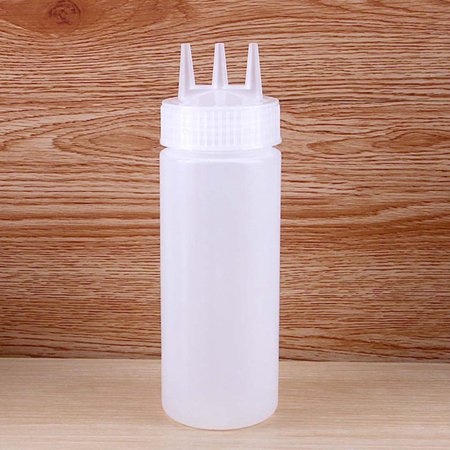 KABOER Colorful 3 Hole Squeeze Bottle Condiment Dispenser Sauce Vinegar Oil Design New