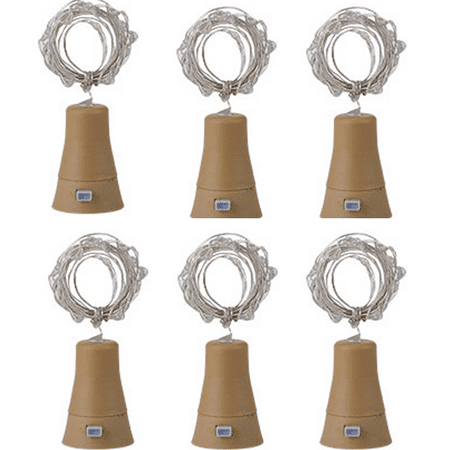 6 Pack Solar Powered Wine Bottle Lights 20 LED Waterproof Copper Cork Lights for Wedding Christmas Holiday Garden Patio Pathway Outdoor
6 Pack Solar Powered Wine Bottle Lights 20 LED Waterproof Copper Cork Lights for Wedding Christmas Holiday Garden Patio Pathway Outdoor