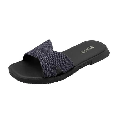 ZTTD Women s Plus Size Open Flat Slippers Sequins Toe Sandals Summer Rhinestone Women s Slipper A
ZTTD Women s Plus Size Open Flat Slippers Sequins Toe Sandals Summer Rhinestone Women s Slipper A