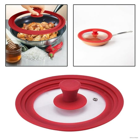 Universal Lid For Pots Pans Skillets Glass Pot Lid For 16-32Cm Dia. Cookware