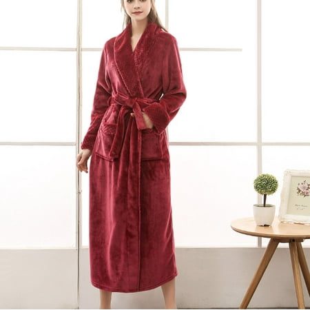 Frostluinai Clearance 2022! Plus Size Bathrobe For Women Women s Warm Fleece Winter Robe with Belt Shawl Collar Long Plush Hooded Bathrobe
Frostluinai Clearance 2022! Plus Size Bathrobe For Women Women s Warm Fleece Winter Robe with Belt Shawl Collar Long Plush Hooded Bathrobe