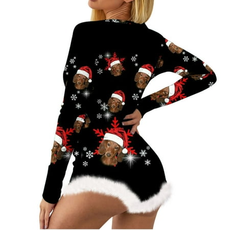 Zedker Robes For Women Terry Cloth Robes For Women Women’S Christmas Not Positioned Print V-Neck Feather Detail Long Sleeve Sexy Bodysuit Sexy Lingerie Pajamas Clearance
Zedker Robes For Women Terry Cloth Robes For Women Women’S Christmas Not Positioned Print V-Neck Feather Detail Long Sleeve Sexy Bodysuit Sexy Lingerie Pajamas Clearance