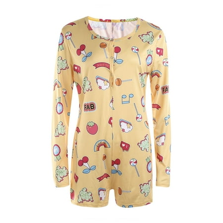 JBEELATE Women s V-Neck Bodysuit Jumpsuits Print Short Onesies Stretch Long Sleeve Pajama Romper
JBEELATE Women s V-Neck Bodysuit Jumpsuits Print Short Onesies Stretch Long Sleeve Pajama Romper
