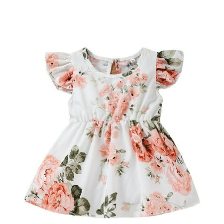 Newborn Baby Girl Clothes Infant Girl Dress Ruffle Sleeveless Dress Floral Print Summer Dress Headband 2PCS Outfits White 3-6 Months
Newborn Baby Girl Clothes Infant Girl Dress Ruffle Sleeveless Dress Floral Print Summer Dress Headband 2PCS Outfits White 3-6 Months