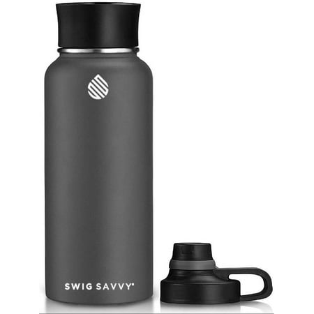 Sports Water Bottle Vacuum Insulated Stainless steel Double Wall Wide Mouth 2 Leakproof Lid Travel Thermos - 30oz
Sports Water Bottle Vacuum Insulated Stainless steel Double Wall Wide Mouth 2 Leakproof Lid Travel Thermos - 30oz