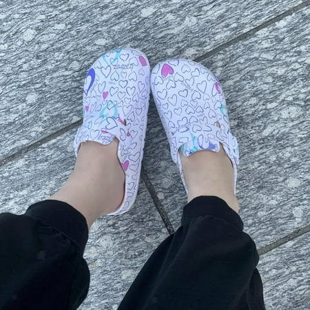 Women Nurse Nursing Shoes Waterproof Slip-Resistant Clogs Summer Slippers