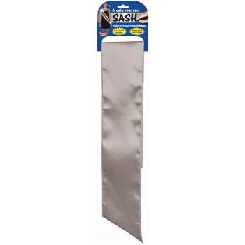 DIY SATIN SASH - SILVER
