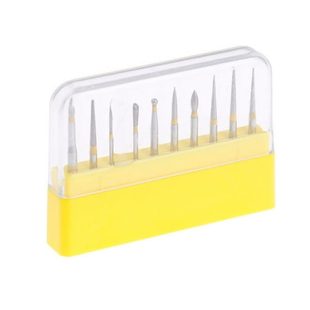 10 pieces of dental diamond bur high speed FG-105 ceramic/polishing drill