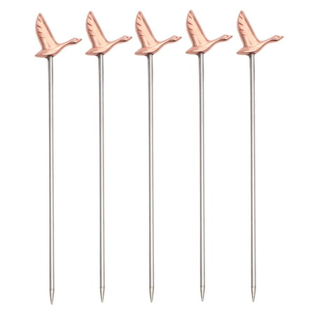 5pcs Stainless Steel Fruit Picks Cocktail Decor Picks Sticks Party Supplies Favors for Home Bar (Rose Gold)
5pcs Stainless Steel Fruit Picks Cocktail Decor Picks Sticks Party Supplies Favors for Home Bar (Rose Gold)
