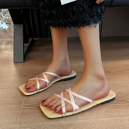 amlbb Women s Flat Shoes Ladies Beach Sandals Summer Non-Slip Causal Slippers Flat Shoes for Women Sandals Breathable on Clearance
amlbb Women s Flat Shoes Ladies Beach Sandals Summer Non-Slip Causal Slippers Flat Shoes for Women Sandals Breathable on Clearance