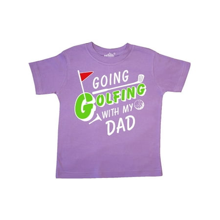 Inktastic Going Golfing with my Dad- kids golf Gift Toddler Boy or Toddler Girl T-Shirt