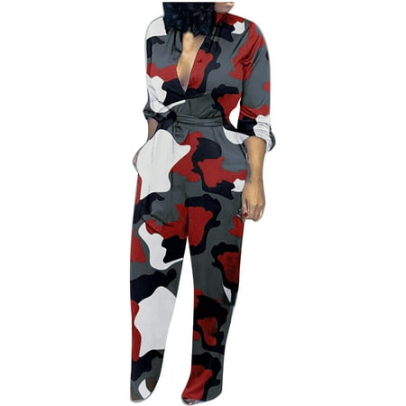 YFPWM Lounge Pants Women Purple Romper Fall Romper Shapewear Bodysuit Casual Loose Long Bib Pants Casual Baggy Denim Bib Overalls Wide Leg Pants Print Color Long Sleeve Jumpsuit With Belt
YFPWM Lounge Pants Women Purple Romper Fall Romper Shapewear Bodysuit Casual Loose Long Bib Pants Casual Baggy Denim Bib Overalls Wide Leg Pants Print Color Long Sleeve Jumpsuit With Belt