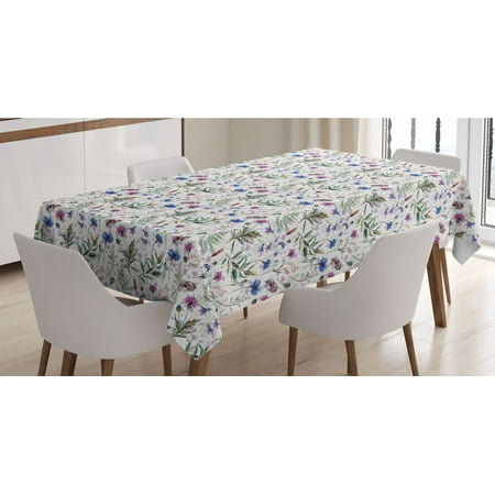 Thistle Tablecloth Hand-Drawn Watercolor Style Summer Wildflowers Pattern as Cornflower and Thistle Rectangle Satin Table Cover for Dining Room and Kitchen 60 X 90 Multicolor by Ambesonne
Thistle Tablecloth Hand-Drawn Watercolor Style Summer Wildflowers Pattern as Cornflower and Thistle Rectangle Satin Table Cover for Dining Room and Kitchen 60 X 90 Multicolor by Ambesonne
