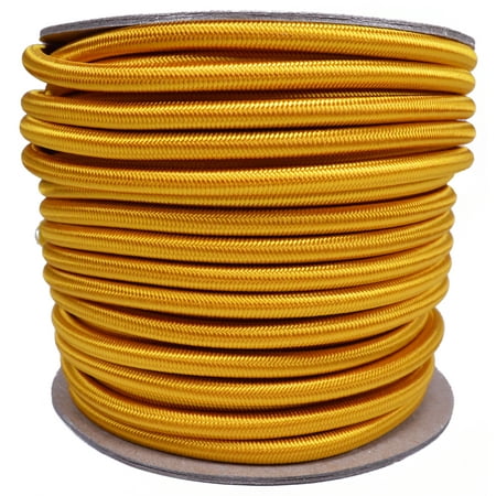 Goldenrod 1/4 inch Shock Cord - 100 Feet Marine Grade Shock Bungee Cord