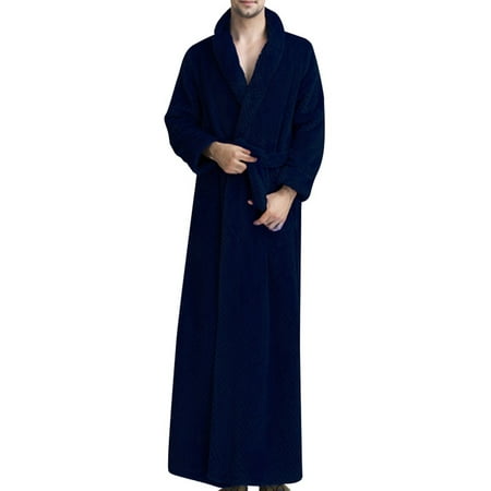 Avamo Women Men Unisex Winter Warm Sherpa Bathrobe Long Sleeve V Neck Dressing Gown Solid Color Lounge Fleece Robe with Pockets Navy Blue L
Avamo Women Men Unisex Winter Warm Sherpa Bathrobe Long Sleeve V Neck Dressing Gown Solid Color Lounge Fleece Robe with Pockets Navy Blue L