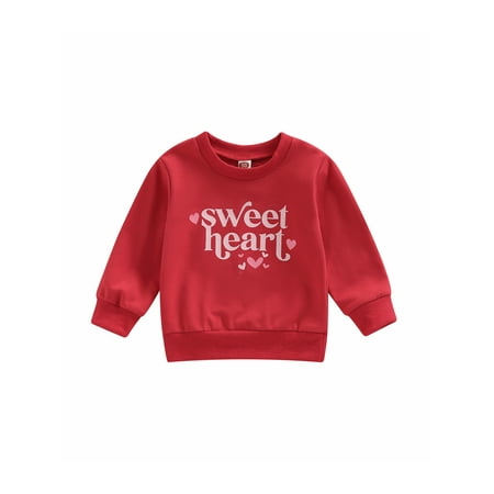 Gzhioc Baby Girls Sweatshirt Long Sleeve Crew Neck Letters Print Pullover Tops for Valentine Day 0-3 Years
Gzhioc Baby Girls Sweatshirt Long Sleeve Crew Neck Letters Print Pullover Tops for Valentine Day 0-3 Years