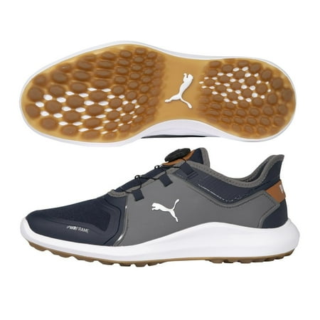 2021 Puma IGNITE FASTEN8 DISC Navy Blazer-Puma Silver-Quiet Shade - 10
