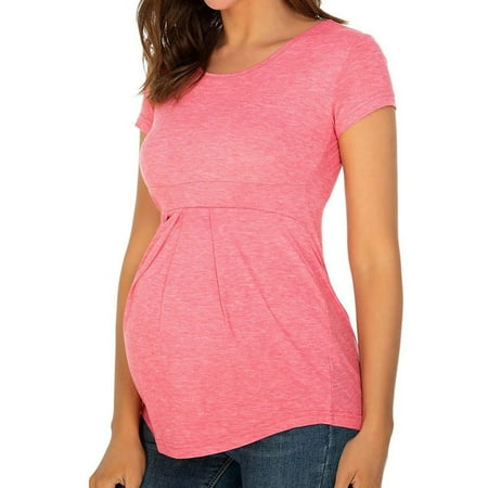 WAJCSHFS Maternity Tops Summer Maternity Summer Split V Neck Short Sleeve Breastfeeding Tunics Tops (Pink L)
WAJCSHFS Maternity Tops Summer Maternity Summer Split V Neck Short Sleeve Breastfeeding Tunics Tops (Pink L)