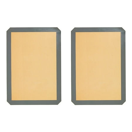 2Pcs Reusable Environmental Protection Silicone Baking Mat Non-Stick Silicone Oven Mat Dough Rolling Mat 30 x 20cm
2Pcs Reusable Environmental Protection Silicone Baking Mat Non-Stick Silicone Oven Mat Dough Rolling Mat 30 x 20cm