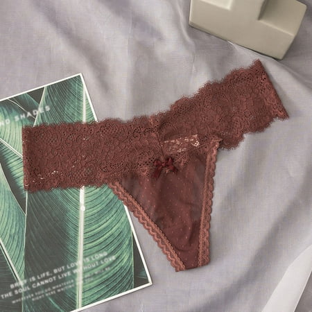 Gubotare Women Underpants Briefs Fashion Lace Lingerie Underwear Lace Bow Pants Lace Low Waist Underwear Brown One Size
Gubotare Women Underpants Briefs Fashion Lace Lingerie Underwear Lace Bow Pants Lace Low Waist Underwear Brown One Size