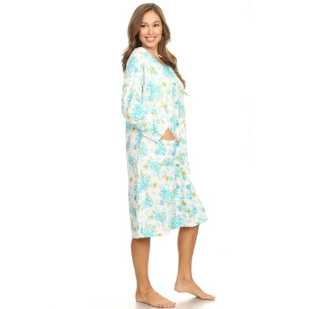 6007 Womens Nightgown Sleepwear Pajamas Woman Long Sleeve Sleep Dress Nightshirt Green M
6007 Womens Nightgown Sleepwear Pajamas Woman Long Sleeve Sleep Dress Nightshirt Green M