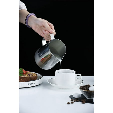 Stainless Steel Frothing Cup Multi-function Steaming Pitcher Household Frothing Pitcher 
Stainless Steel Frothing Cup Multi-function Steaming Pitcher Household Frothing Pitcher