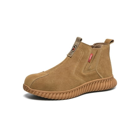 Crocowalk Mens Anti-smash Steel Toe Work Shoes Working Anti-collision Slip On Industrial Boots Resistant Yellow Brown Steel Toe Puncture-proof 10
Crocowalk Mens Anti-smash Steel Toe Work Shoes Working Anti-collision Slip On Industrial Boots Resistant Yellow Brown Steel Toe Puncture-proof 10