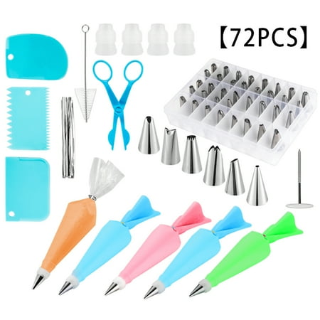 1111Fourone 72pcs Icing Piping Nozzles Household Icing Piping Tips Stainless Steel Cake Decorating Supplies Kits Includes PE Bag
1111Fourone 72pcs Icing Piping Nozzles Household Icing Piping Tips Stainless Steel Cake Decorating Supplies Kits Includes PE Bag