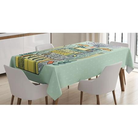 Book Tablecloth Quote for Happiness Being Related to a Book Printed in Cartoon Style on a Set of Books Rectangular Table Cover for Dining Room Kitchen 52 X 70 Inches Multicolor by Ambesonne
Book Tablecloth Quote for Happiness Being Related to a Book Printed in Cartoon Style on a Set of Books Rectangular Table Cover for Dining Room Kitchen 52 X 70 Inches Multicolor by Ambesonne