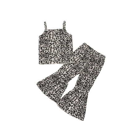 Sunisery Toddler Baby Girl Outfits Sleeveless Floral Crop Tank Tops Wide Leg Pants Summer Clothes Set Black Leopard 4-5 Years
Sunisery Toddler Baby Girl Outfits Sleeveless Floral Crop Tank Tops Wide Leg Pants Summer Clothes Set Black Leopard 4-5 Years
