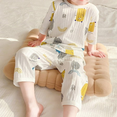 OUTAD Kids Pajamas Set Infants Boys Girls Cartoon Print Clothes Spring Autumn Toddler Cotton 3/4 Sleeve Tops +long Pants Suit 2pcs
OUTAD Kids Pajamas Set Infants Boys Girls Cartoon Print Clothes Spring Autumn Toddler Cotton 3/4 Sleeve Tops +long Pants Suit 2pcs