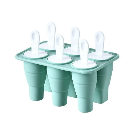 Dasbsug 6 Cells Collapsible Ice Cream Mold Ice for Pop Moulds Popsicles Makers Kitchen T
Dasbsug 6 Cells Collapsible Ice Cream Mold Ice for Pop Moulds Popsicles Makers Kitchen T