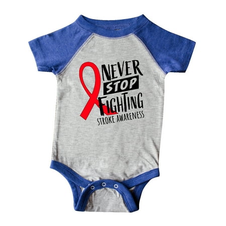 Inktastic Never Stop Fighting Stroke Awareness Red Ribbon Gift Baby Boy or Baby Girl Bodysuit
Inktastic Never Stop Fighting Stroke Awareness Red Ribbon Gift Baby Boy or Baby Girl Bodysuit