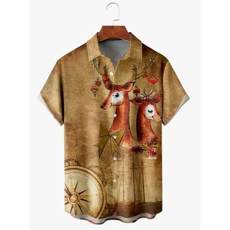 Men Christmas Shirts Merry Christmas Printed Casual Short Sleeve Novelty Button-Down Hawaiian Shirts Fashion Beach Shirts for Men
Men Christmas Shirts Merry Christmas Printed Casual Short Sleeve Novelty Button-Down Hawaiian Shirts Fashion Beach Shirts for Men