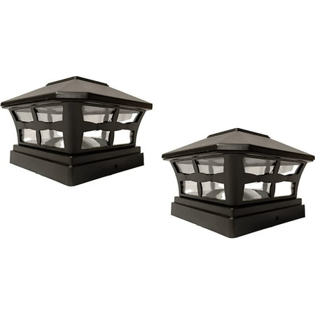 2 Pack Solar 6X6 Fence Post Cap Light with One LED Bulbs BLACK Garden Square Shape Cap Light
2 Pack Solar 6X6 Fence Post Cap Light with One LED Bulbs BLACK Garden Square Shape Cap Light