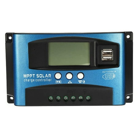 100A MPPT Solar Charge Controller Dual USB LCD Display 12V 24V Auto Solar Cell Panel Charger Regulator with Load
100A MPPT Solar Charge Controller Dual USB LCD Display 12V 24V Auto Solar Cell Panel Charger Regulator with Load