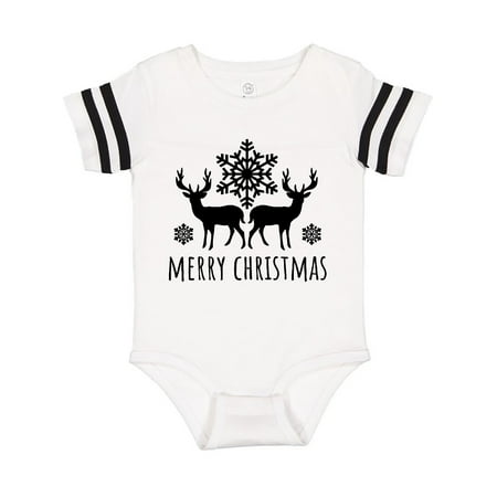 Inktastic Merry Christmas Black Reindeer Silhouette with Snowflakes Gift Baby Boy or Baby Girl Bodysuit
Inktastic Merry Christmas Black Reindeer Silhouette with Snowflakes Gift Baby Boy or Baby Girl Bodysuit