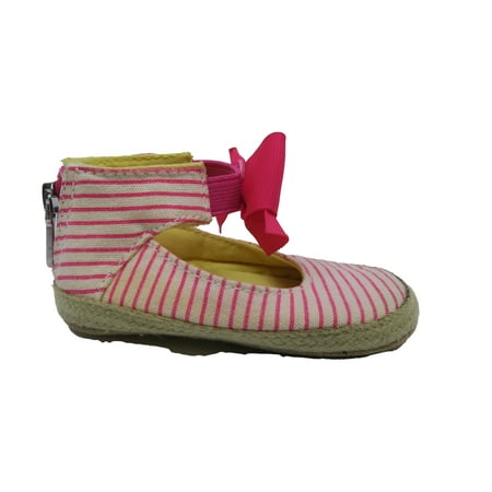 Pre-owned Juicy Couture Girls Pink Stripe Shoes size: *0-6 Months