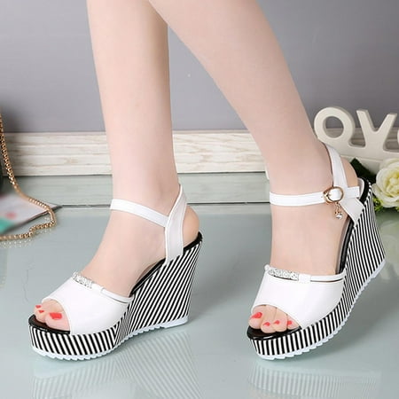 NEGJ Fashion Womens Casual Shoes Breathable Wedges Thick Soled Outdoor Leisure Sandals
NEGJ Fashion Womens Casual Shoes Breathable Wedges Thick Soled Outdoor Leisure Sandals