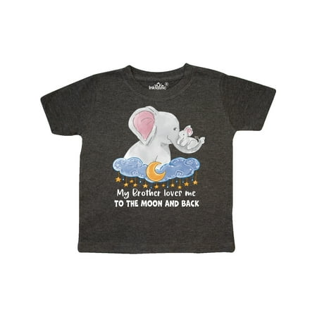 Inktastic My Brother Loves me to the Moon and Back Elephant Family Gift Toddler Boy or Toddler Girl T-Shirt
Inktastic My Brother Loves me to the Moon and Back Elephant Family Gift Toddler Boy or Toddler Girl T-Shirt