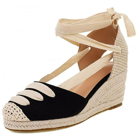 Homedles Sandals for Women- Summer Gift for women Comfortable Casual Wedge Open Toe Braided Sandals Black
Homedles Sandals for Women- Summer Gift for women Comfortable Casual Wedge Open Toe Braided Sandals Black
