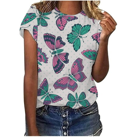 Long Sleeve Shirts for Women Womens Long Sleeve Tops Trendy Womens Butterfly Print T-Shirts Casual Short Sleeves Tops Blouse Workout Tops Savings Clearance Workout Tank Tops for Women Gray 2XL
Long Sleeve Shirts for Women Womens Long Sleeve Tops Trendy Womens Butterfly Print T-Shirts Casual Short Sleeves Tops Blouse Workout Tops Savings Clearance Workout Tank Tops for Women Gray 2XL