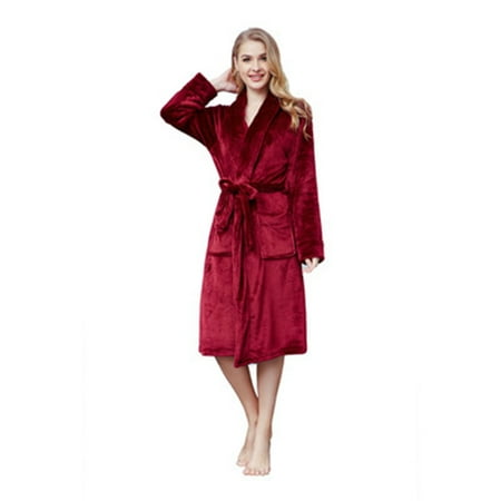 JNGSA Robes For Women Sleep Shirts For Women Thick Flannel Solid Color Lapel Home Clothes Long Sleeved Hooded Robe Coat Clearance
JNGSA Robes For Women Sleep Shirts For Women Thick Flannel Solid Color Lapel Home Clothes Long Sleeved Hooded Robe Coat Clearance