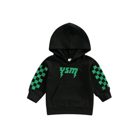 Calsunbaby Kids Boys Girls Hoodies Long Sleeve Hooded Neck Loose Tops Checkerboard Casual Sweater Tops Black Green 18-24 Months
Calsunbaby Kids Boys Girls Hoodies Long Sleeve Hooded Neck Loose Tops Checkerboard Casual Sweater Tops Black Green 18-24 Months