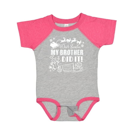 Inktastic Dear Santa My Brother Did It Funny Christmas Gift Baby Boy or Baby Girl Bodysuit
Inktastic Dear Santa My Brother Did It Funny Christmas Gift Baby Boy or Baby Girl Bodysuit