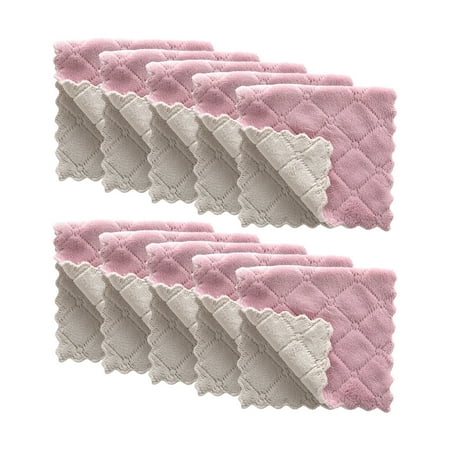 huoge 10PCS Absorbent Coral Fleece Towels - Soft Kitchen Dishcloths | Non-Stick Oil Kitchen Towels | Fast Drying Dish Cloths for Kitchen
huoge 10PCS Absorbent Coral Fleece Towels - Soft Kitchen Dishcloths | Non-Stick Oil Kitchen Towels | Fast Drying Dish Cloths for Kitchen