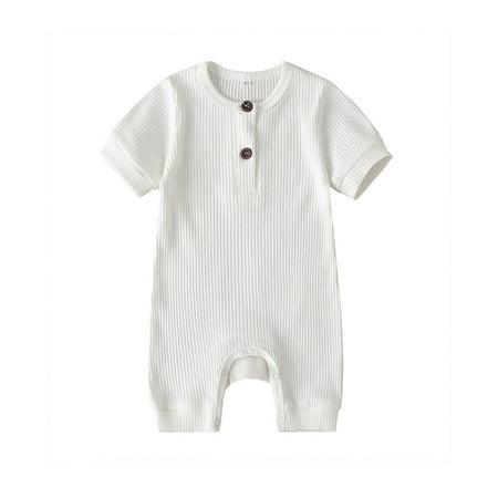 Newborn Infant Baby Girl Boy Summer Romper Solid Short Sleeve Jumpsuit One Piece Bodysuit Outfits
Newborn Infant Baby Girl Boy Summer Romper Solid Short Sleeve Jumpsuit One Piece Bodysuit Outfits