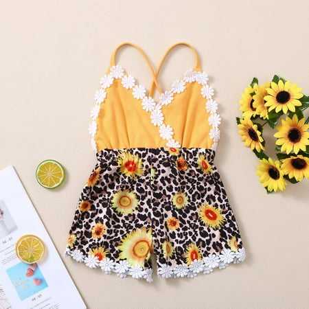 RPVATI Baby Girls Sleeveless Sunflower Rompers Infant Toddler Backless Clothes Ruffle Summer Outfits 6M-3T
RPVATI Baby Girls Sleeveless Sunflower Rompers Infant Toddler Backless Clothes Ruffle Summer Outfits 6M-3T