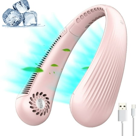 Rnlawks Portable Neck Fan USB Rechargeable Adjustable Hanging Neck Fan with 6000mAh Battery 3 Speeds Hands-free Bladeless Neck Fan 360° Cooling Wearable Neck Fan for Travel Office Sports
Rnlawks Portable Neck Fan USB Rechargeable Adjustable Hanging Neck Fan with 6000mAh Battery 3 Speeds Hands-free Bladeless Neck Fan 360° Cooling Wearable Neck Fan for Travel Office Sports